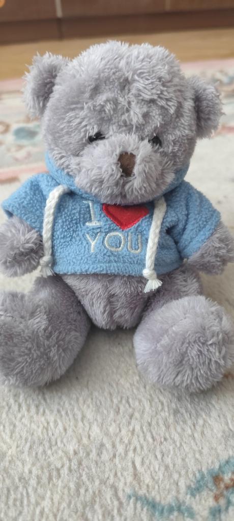 Plyšový macko s mikinkou,