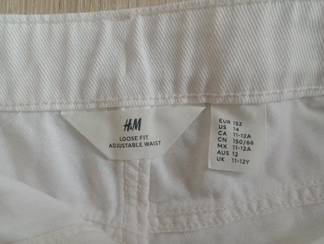 Riflové kraťasy, h&m,152