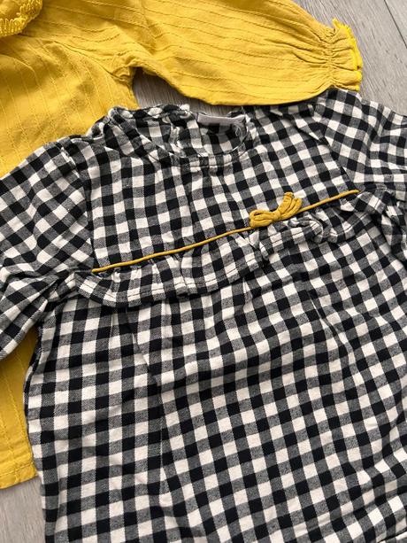 Horcicova blúzka a čierno-biely top, 92