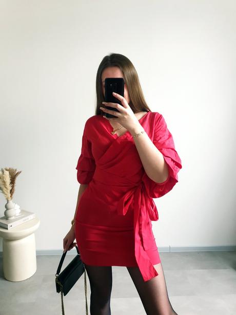 Červené zara šaty s, zara,s