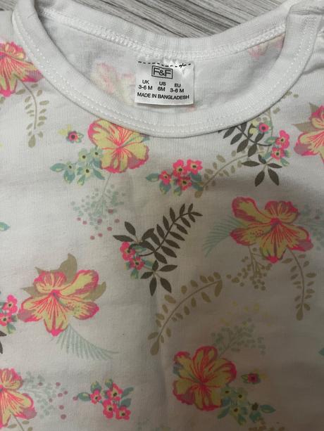 Krátkorukávové letné tričko, f&f,68