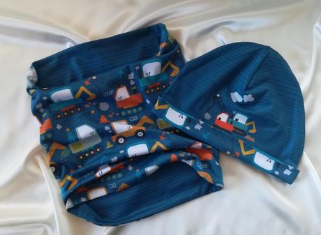 Čiapka a nákrčník, obojstranné, pre obvod 49-51cm, 