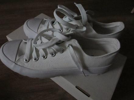 Biele tenisky, platenky, 40