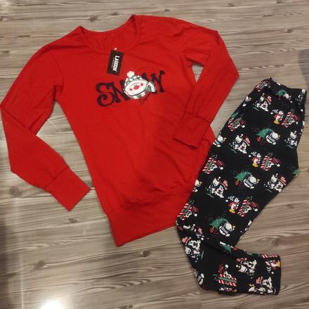 Dámske vianočné pyžamo, l