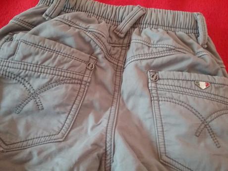 Fashion denim zateplene nohavice na 4 roky, 104