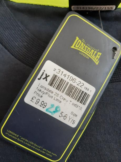 Lonsdale chlapčenské tričko čierno-zelené, lonsdale,116