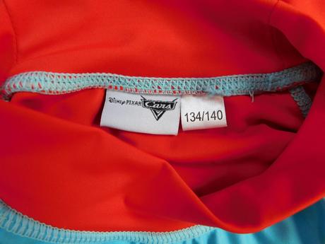 Ochranné tričko do vody disney cars, uv 50+, disney,140