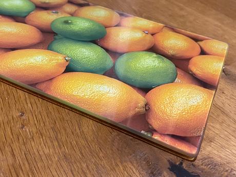 Citróny - sklenená tácka / podložka,