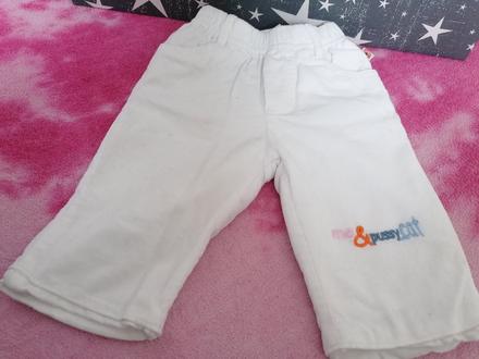 Biele nohavice, zateplene, 56