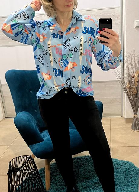 Dámska vzorovaná blúzka (uni), l / m / s