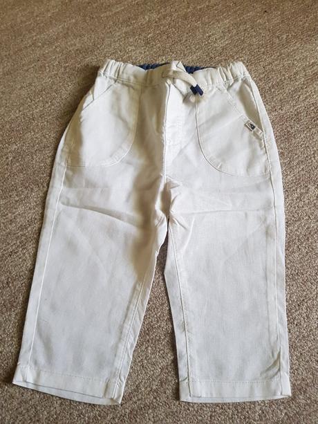 H&m ľanové letné nohavice, h&m,86