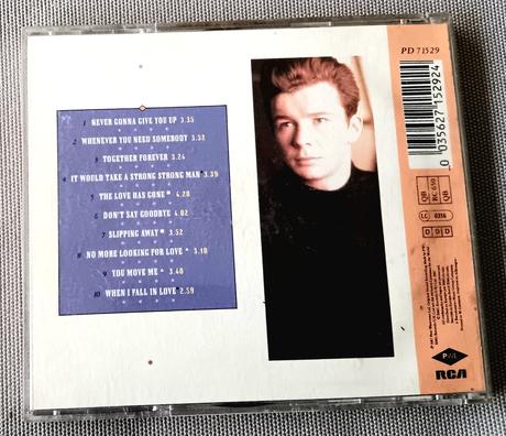 Cd rick astley - whenever you need somebody,