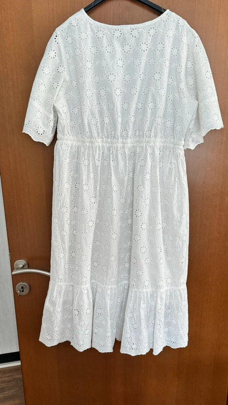 Tehotenské/materské biele madeira šaty, l