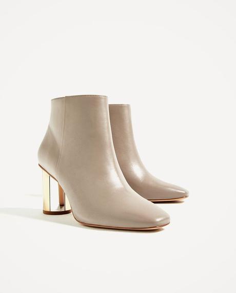 Kožené kotnicky, zara,37