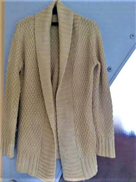 Teplý dlhý kardigán, l