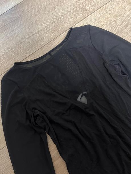 Body s priesvitnými rukávmi, h&m,s