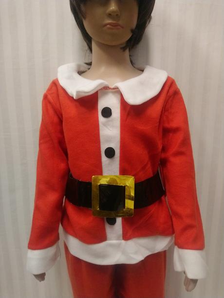 4 dielny vianočný kostým santa boy, 104-116 cm,