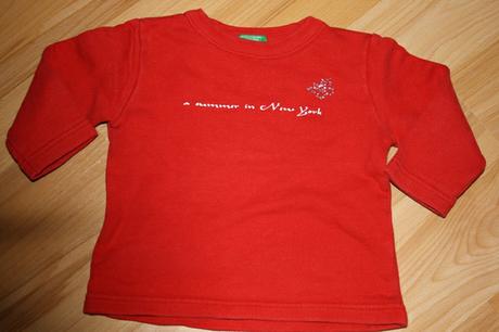 Cervené tricko, benetton,74