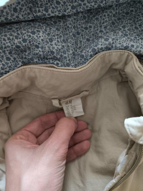 Béžová parka, h&m,92