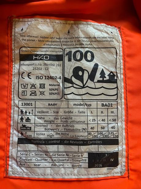 Zachranna vesta hiko velkost ii., s