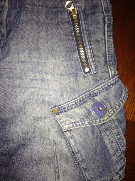 Perfektné riflové bermudy veľ.146, 134