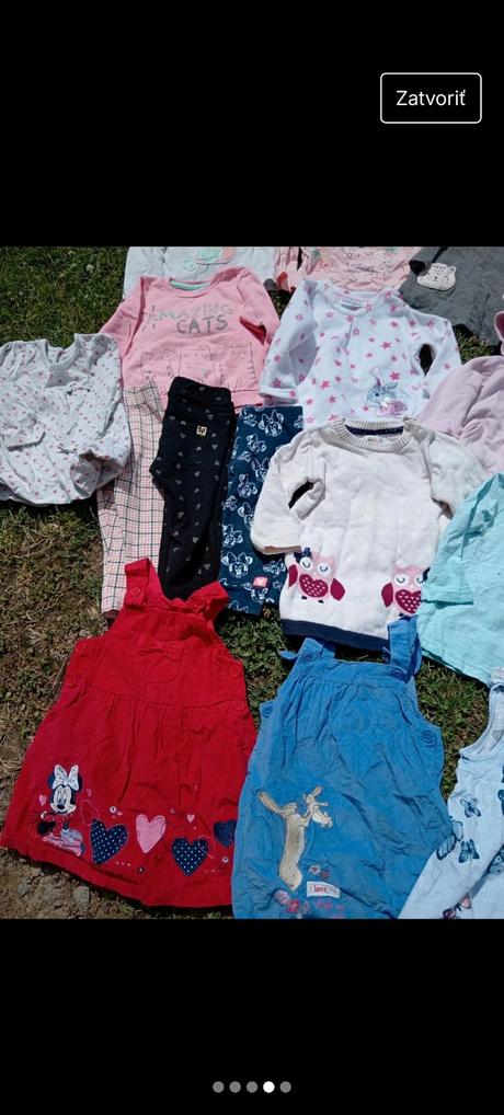 Balík dievčenského oblecenia 6-9 mesiacov, 68–80