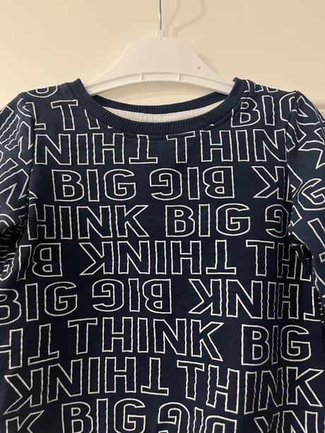 Tmavomodra mikina -think big-, pepco,86