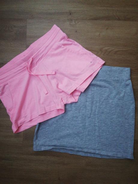 Šortky + sukňa, h&m,158