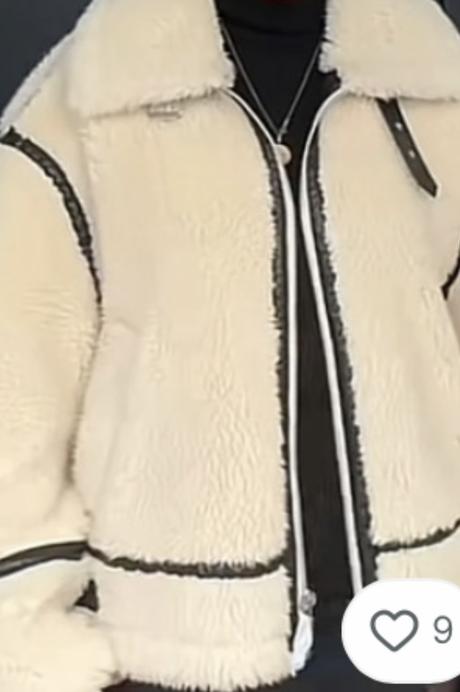 Krásna zimná kožušinová bunda, f&f,xl