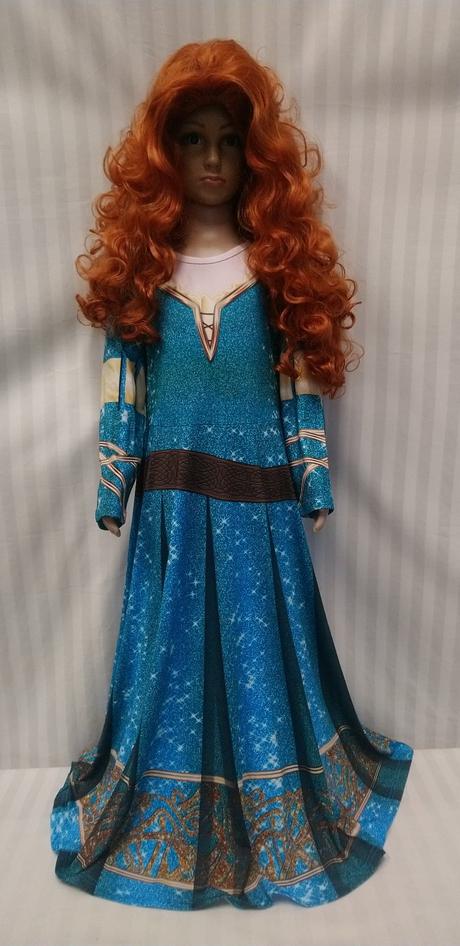 Kostým merida šaty a vlasy, 110-122 cm, 