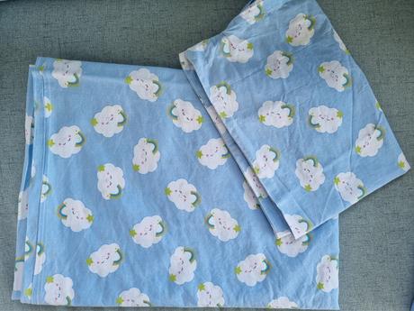Obliečky s obláčikmi, šírka (cm): 90,dĺžka (cm): 130