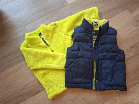 Vesta + chlpata mikina, dopodopo,98