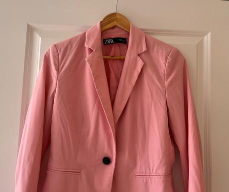 Bledoružové/marhuľové sako, zara, s/36, zara,s