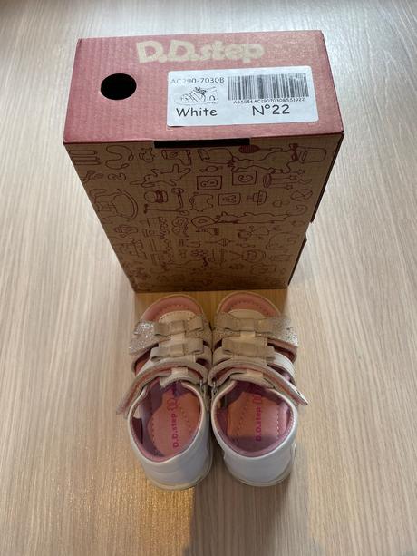 Kožené sandálky d.d.step 22, d.d.step,22