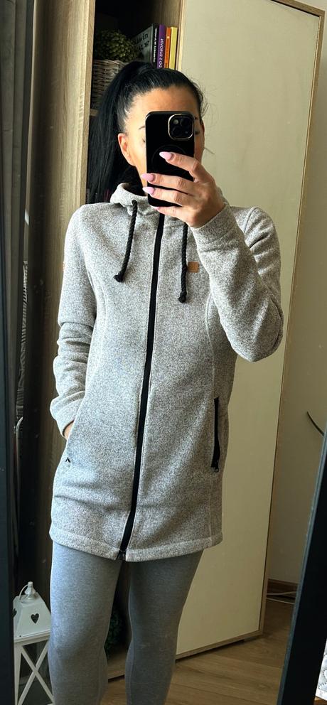 Dámska teplá predĺžená mikina, loap,m