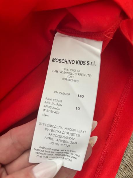Tričko moschino, moschino,140