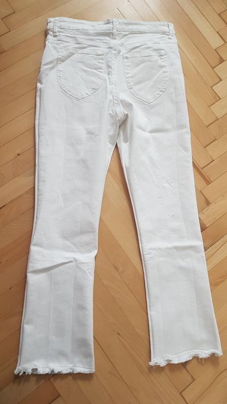 Biele 3/4 riflicky, h&m,158