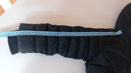 Čierna zateplená bunda s kožušinou, marks & spencer,116