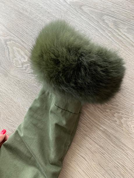 Zimna bunda parka s kozusinkou, m