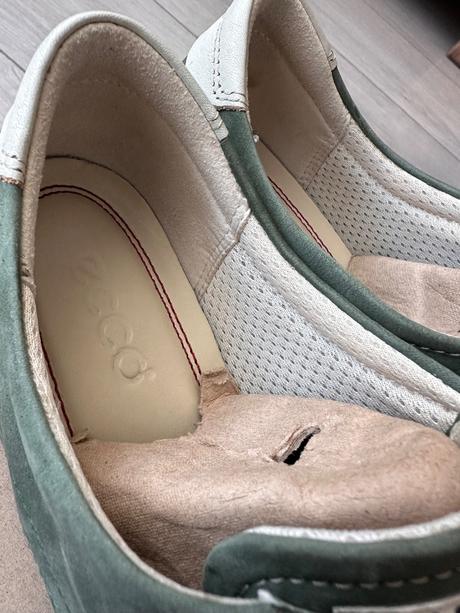 Krasne kozene poltopanky ecco, ecco,38