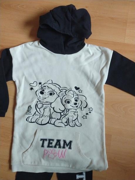 Mikinové šaty s legínami, 116