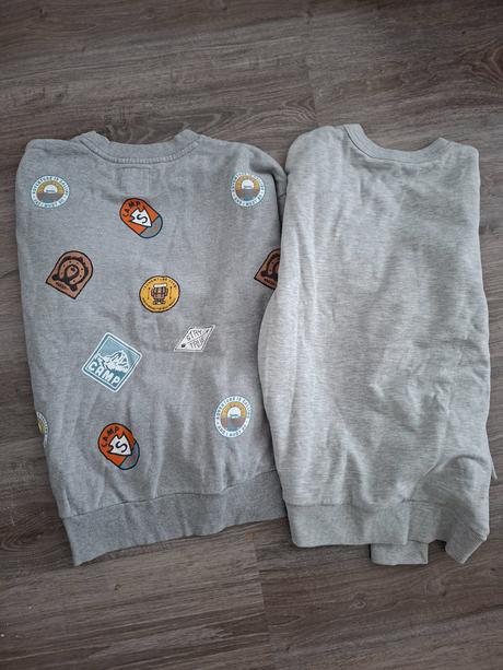 2xseda zateplena mikina, h&m,158