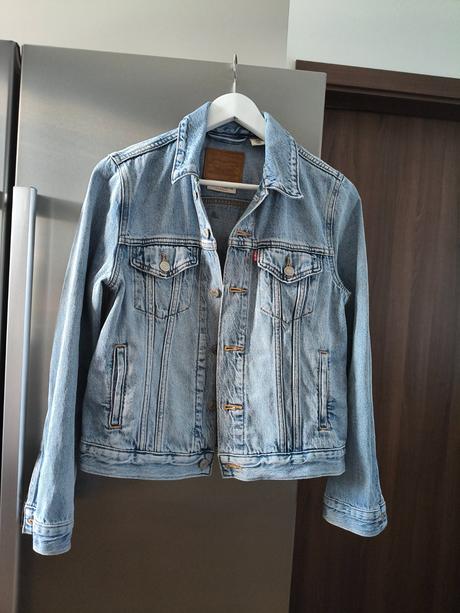 Levis svetlo modrá riflová bunda s-m, levis,m