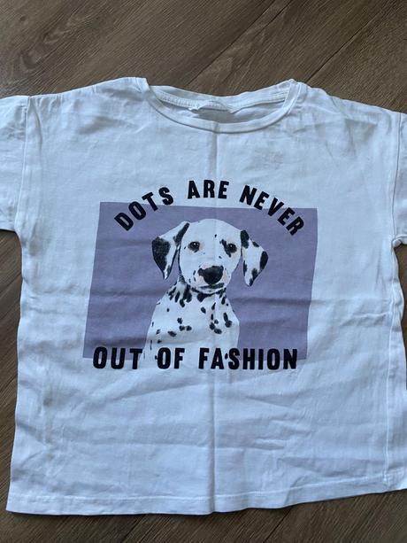 Tričko s potlačou psa, mango,128