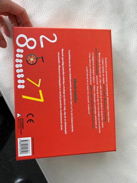 Stonožka montesori moje prvé kartičky- čísla, 