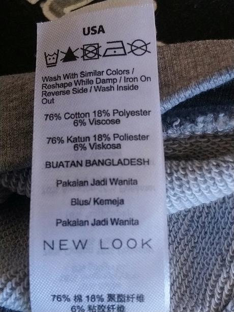 Dámska sivá mikina s motívom, new look, xxxl, new look,xxxl