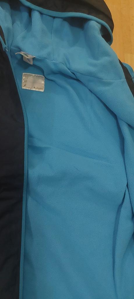 Tenká nepremokavá, zvnútra flis, decathlon,146