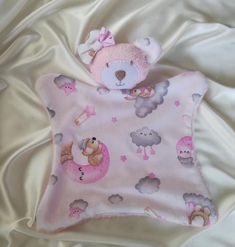 Mojkáčik macko, svetloružový, 