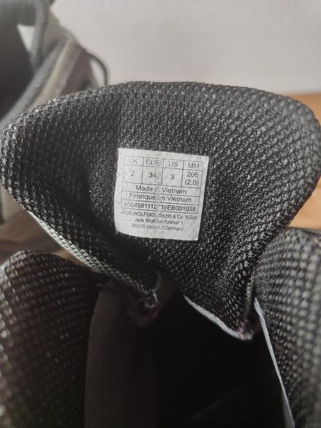 Turistické topánky jack wolfskin, jack wolfskin,34