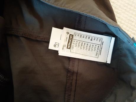 Športové, turistické nohavice, decathlon,36